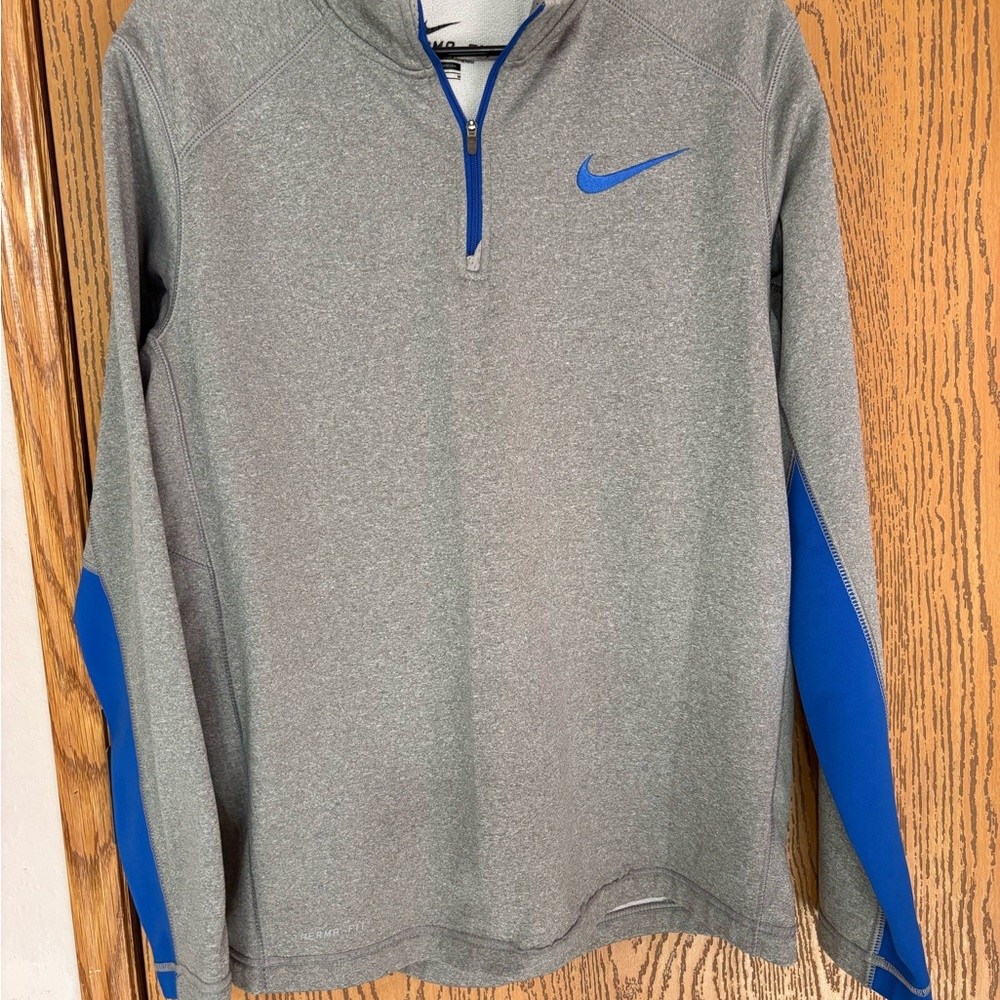 Nike Therma-Fit Gray and Blue Jacket